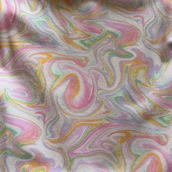 Outdoor Voices Exercise Dress Women’s Large - Pastel Marble/Colorful Swirl -RARE - Picture 7 of 15